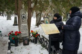 Панихида на могиле протоиерея Алексея Сабынина в день 100-летия со дня его рождения. 4.03.2022
