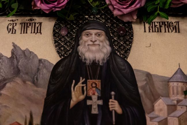 В обители последние дни пребывают икона и мощи преподобноисповедника Гавриила (Ургебадзе)