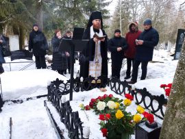 Панихида на могиле протоиерея Алексея Сабынина в день 100-летия со дня его рождения