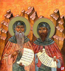 Преподобный Варсонофий Великий и Иоанн Пророк (VI)